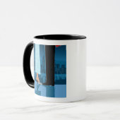 Romantisch paar in de stad mok (Voorkant links)