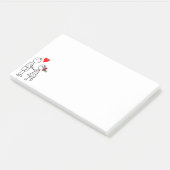 Romantisch paar Post-it® notes (Schuin)