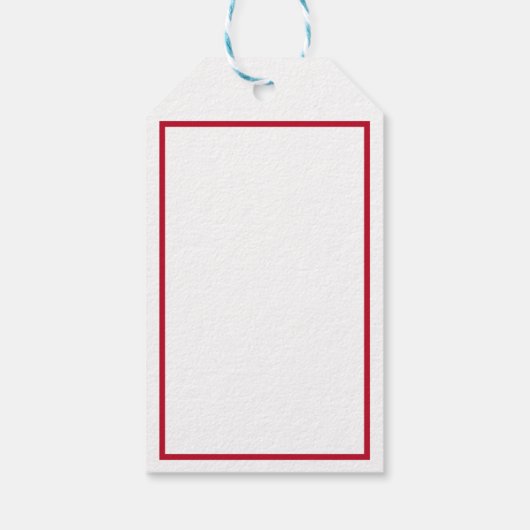 Romantisch paar Silhoutte rode harten gepersonalis Cadeaulabel (Achterkant)