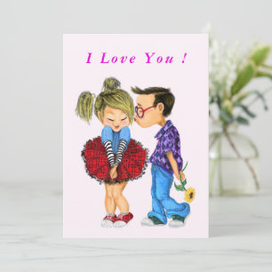 Romantisch Paar Valentijnsdag Kaart - Ik hou van j