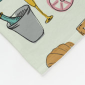 Romantisch Parijs Fleece Deken (Hoek)