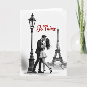 Romantisch Parijs Liefdeskaart Kaart