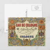 Romantisch parisiaans etiket op parfum. briefkaart (Voorkant / Achterkant)