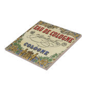 Romantisch  parisiaans etiket tegeltje (Zijkant)