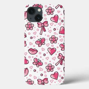 romantisch patroon iPhone 13 hoesje