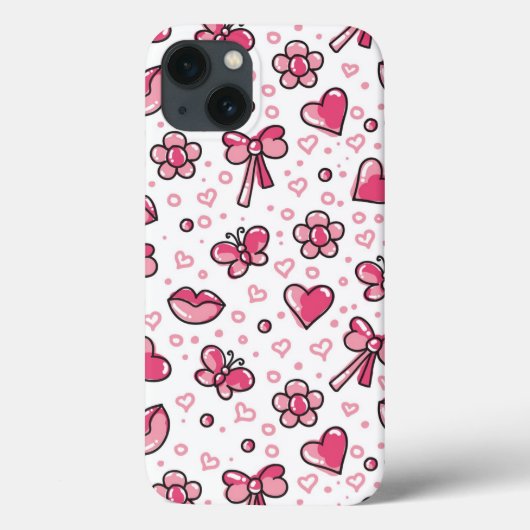 romantisch patroon Case-Mate iPhone case (Achterkant)