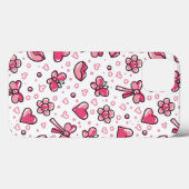 romantisch patroon Case-Mate iPhone case (Achterkant (horizontaal))