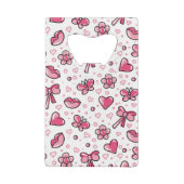 romantisch patroon kredietkaart flessenopener (Achterkant)