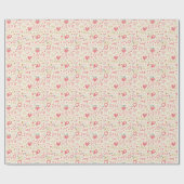 Romantisch patroon met hart en nieren cadeaupapier (Vlak)