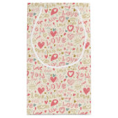 Romantisch patroon met hart en nieren klein cadeauzakje (Achterkant)