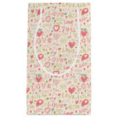 Romantisch patroon met hart en nieren klein cadeauzakje (Voorkant)