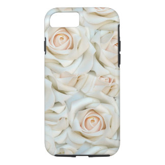 Romantisch patroon van witte rozen iPhone 8/7 hoesje