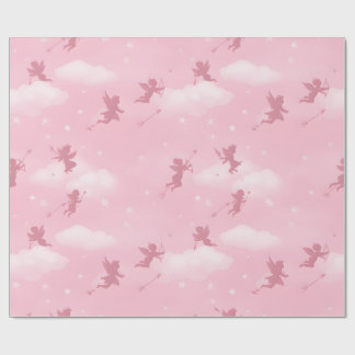 Romantisch pijl- en wolkenpatroon cadeaupapier