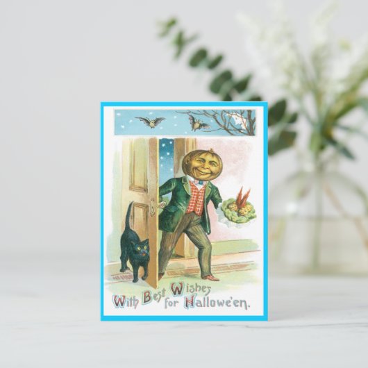 Romantisch pompoen Briefkaart (Staand voorkant)