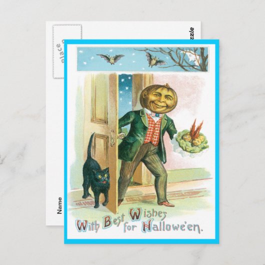 Romantisch pompoen Briefkaart (Voorkant / Achterkant)