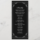 Romantisch Rode Roos Huwelijksceremonie Programma (Achterkant)