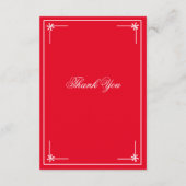 Romantisch rood chic script bruiloft website RSVP Informatiekaartje (Achterkant)