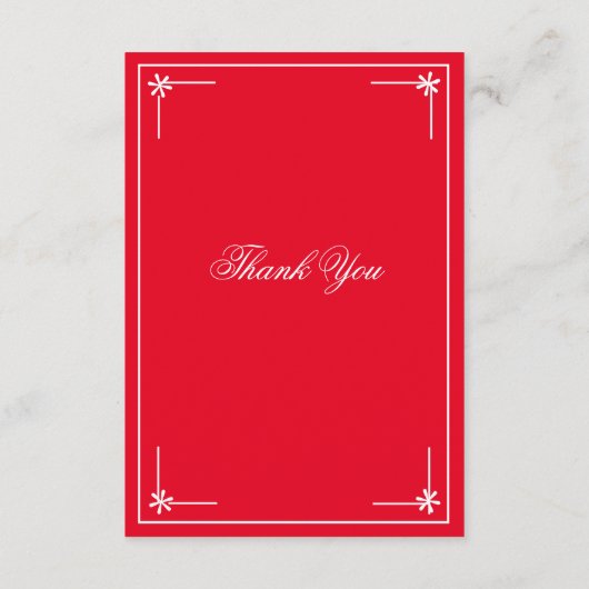 Romantisch rood chic script bruiloft website RSVP Informatiekaartje (Achterkant)