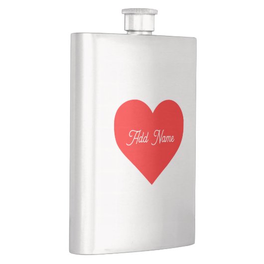 Romantisch rood hart gepersonaliseerd flacon (Rechts)