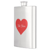 Romantisch rood hart gepersonaliseerd flacon (Links)