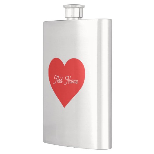 Romantisch rood hart gepersonaliseerd flacon (Links)