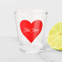 Romantisch rood hart gepersonaliseerd