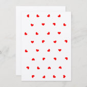 Romantisch rood harten blanco Wenskaart (Voorkant / Achterkant)