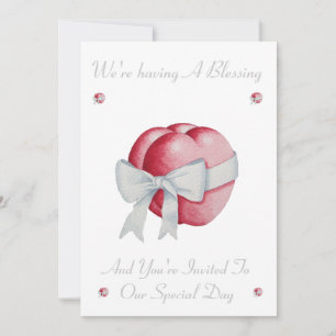 romantisch rood liefde hart witte boog zegen kaart