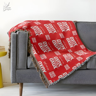 Romantisch Rood XOXO Liefde Faalt Nooit Valentijns Deken