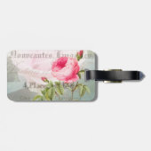 Romantisch Roos Bagagelabel (Achterkant horizontaal)