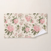 Romantisch  Roos bloesems bloemenpatroon Bad Handdoek (Handdoek)