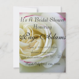 Romantisch Roos Blossom Bridal Shower Uitnodiging