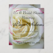 Romantisch Roos Blossom Bridal Shower Uitnodiging (Voorkant / Achterkant)