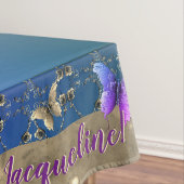 Romantisch Roos Butterfly Birthday Tablecloth Tafelkleed (Voorbeeld)