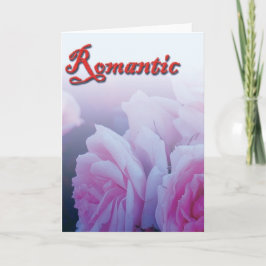 Romantisch, roos feestdagen kaart