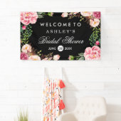 Romantisch Roos Floral Wrap Weddenschap Vrijgezell Spandoek (Insitu)