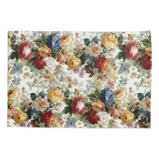 Romantisch Roos Garland Pattern Kussensloop (Achterkant)