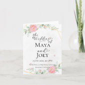 Romantisch Roos Geometric Wedding (Voorkant)