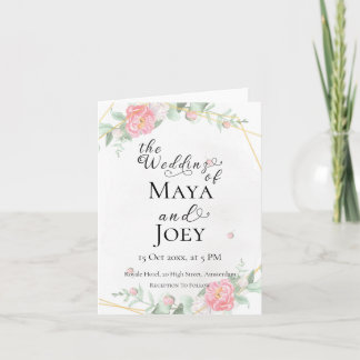 Romantisch Roos Geometric Wedding