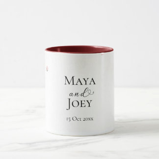 Romantisch Roos Geometric Wedding Mok