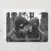 Romantisch Roos Gold Heart Theme Wedding Kaart (Achterkant)