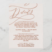 Romantisch Roos goudfolie | Blush Details Kaart (Voorkant)