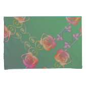 Romantisch Roos Kussensloop (Voorkant-Rechts)