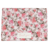 Romantisch - roos waterverf tissue papier groot cadeauzakje (Voorkant)