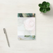 Romantisch Roos Wit Roze Goud Bloemen Liefde Post-it® Notes (Kantoor)