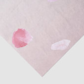 Romantisch Roze Blush Roos Petal Floral Tissuepapier (Detail)