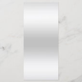 Romantisch Roze Bow & Zilver Glitter Wedding Menu (Achterkant)