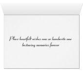 Romantisch Roze Elegante Fles Hartbril Kaart (Binenzijde Horizontaal (Onderkant))