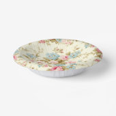 Romantisch Roze Engels Rozen op Bord Geel (Gebogen)