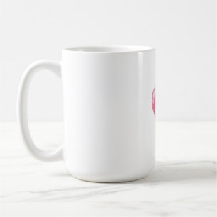 Romantisch roze harten ontwerp koffiemok